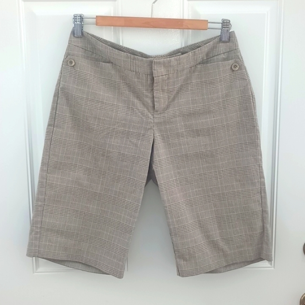 Vintage Y2K Mossimo stretch plaid Bermuda shorts size 2